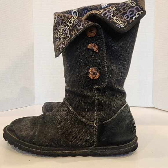 Ugg Australia Denim Boots Size 9 - Picture 1 of 10